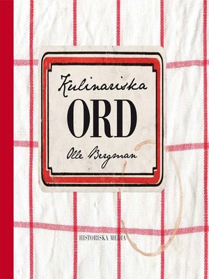 cover image of Kulinariska ord